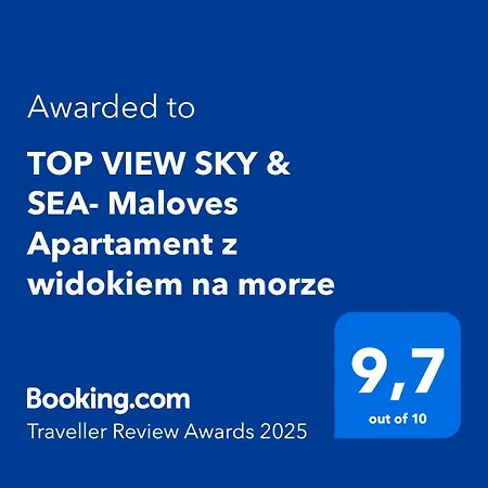 View Sky & Sea- Maloves - Prywatny Na Wynajem -widok Na Morze ,taras ,aneks