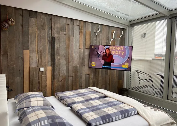 公寓 View Sky & Sea- Maloves - Prywatny Na Wynajem -widok Na Morze ,taras ,aneks